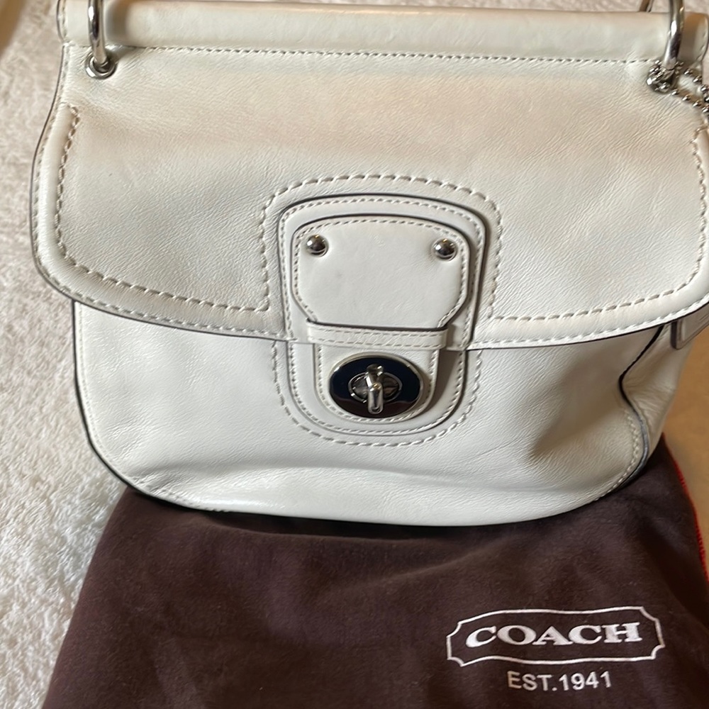 Coach leather ivory bag 70th commemorate anniversary 🎉